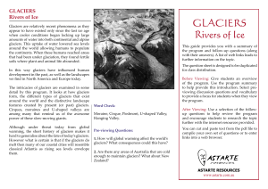 GLACIERS Rivers of Ice