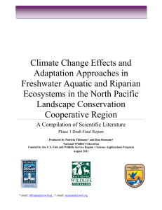 Climate Change Effects and Adaptation Approaches in Freshwater
