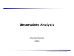 Uncertainty Analysis - San Jose State University
