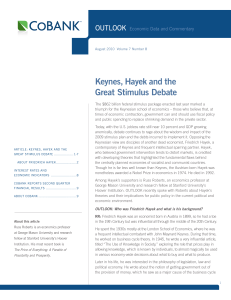 Keynes, Hayek and the Great Stimulus Debate