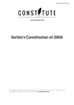 Serbia`s Constitution of 2006