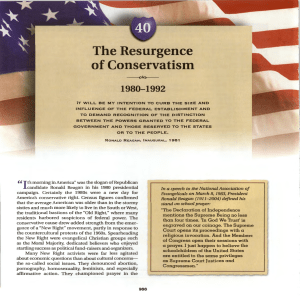 Chapter 40- Resurgence of Conservatism