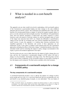 Appendix J What is needed in a cost-benefit analysis? (PDF