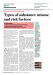 Types of substance misuse and risk factors