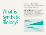 How is it different from traditional agricultural breeding and genetic