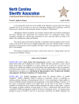 Weekly Legislative Report - NC Sheriffs` Association