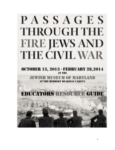 Jews and the Civil War Educators` Resource Guide