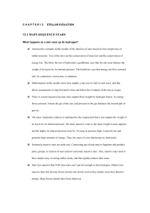12-1 MAIN-SEQUENCE STARS