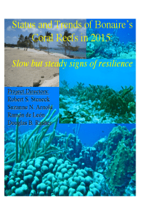 Steneck. Status of Bonaire`s Coral Reefs 2015