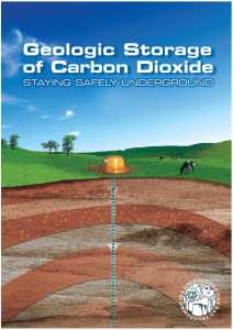 Geological Storage of Carbon Dioxide