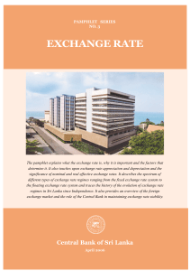exchange rate - Central Bank of Sri Lanka