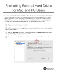 Formatting External Hard Drives for Mac and PC Users