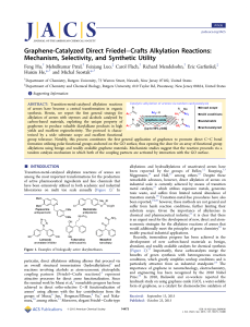 Graphene-Catalyzed Direct Friedel–Crafts Alkylation Reactions