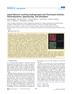 Liquid Mixtures Involving Hydrogenated and Fluorinated Alcohols
