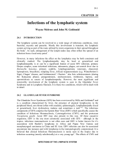 Infections of the lymphatic system