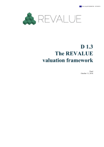 D 1.3 The REVALUE valuation framework