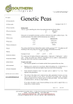 Genetic Peas - Southern Biological