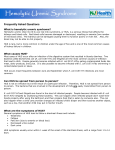 Hemolytic Uremic Syndrome