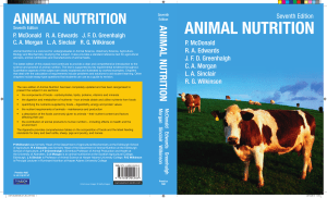 animal nutrition - e