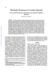 Metabolic Responses to Cardiac Hypoxia