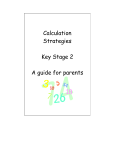 Numeracy Guide for Parents - St Mary`s RC Primary School