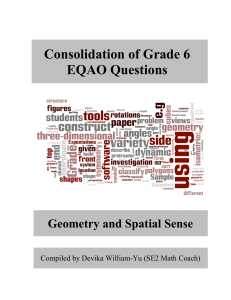 Consolidation of Grade 6 EQAO Questions