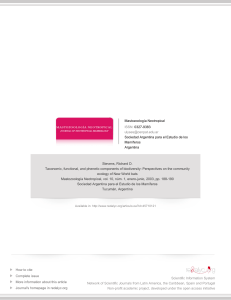 Redalyc.Taxonomic, functional, and phenetic components of