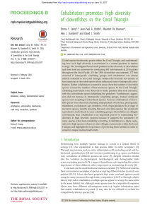 Cohabitation promotes high diversity of clownfishes in the Coral