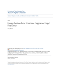 Energy Sectionalism: Economic Origins and Legal Responses