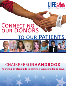 Connecting - LifeSouth Community Blood Centers