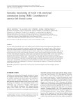 Semantic monitoring of words with emotional connotation