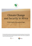 Climate Change and Security in Africa - The Africa