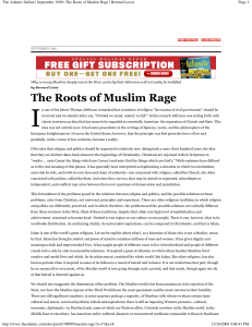 The Atlantic Online | September 1990 | The Roots of Muslim Rage