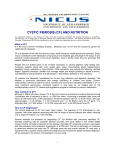 cystic fibrosis (cf) and nutrition