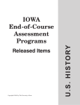 Print-ready released items - Iowa Testing Programs