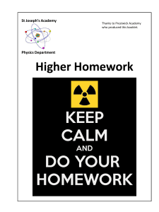 Higher Homework