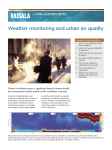 Weather monitoring and urban air quality