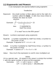 lesson 2.3 exponents and powers pdf