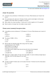 Grade 5 Decimal Numbers