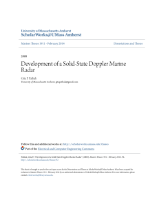 Development of a Solid-State Doppler Marine Radar