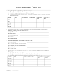 Advanced Placement Chemistry 1st Semester Review