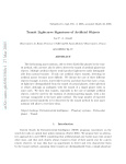 Transit Lightcurve Signatures of Artificial Objects