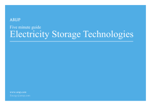 Electricity Storage Technologies