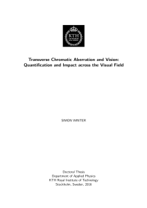 Transverse Chromatic Aberration and Vision: Quantification and