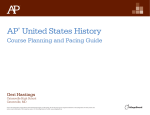 AP US History Course Planning and Pacing Guide by Geri Hastings