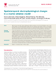 Spatiotemporal electrophysiological changes in a murine ablation