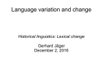 Lexical change