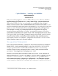 Capital Inflows, Liquidity and Bubbles Guillermo