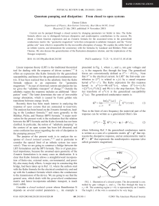 Quantum pumping and dissipation: From closed to open systems