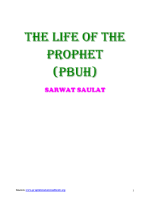 the life of the prophet (pbuh)